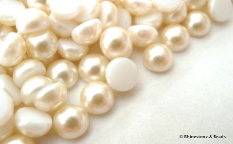 Preciosa Non-Hotfix Pearl Cabochon Cream 5mm